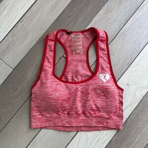 Womens best red seamless sports